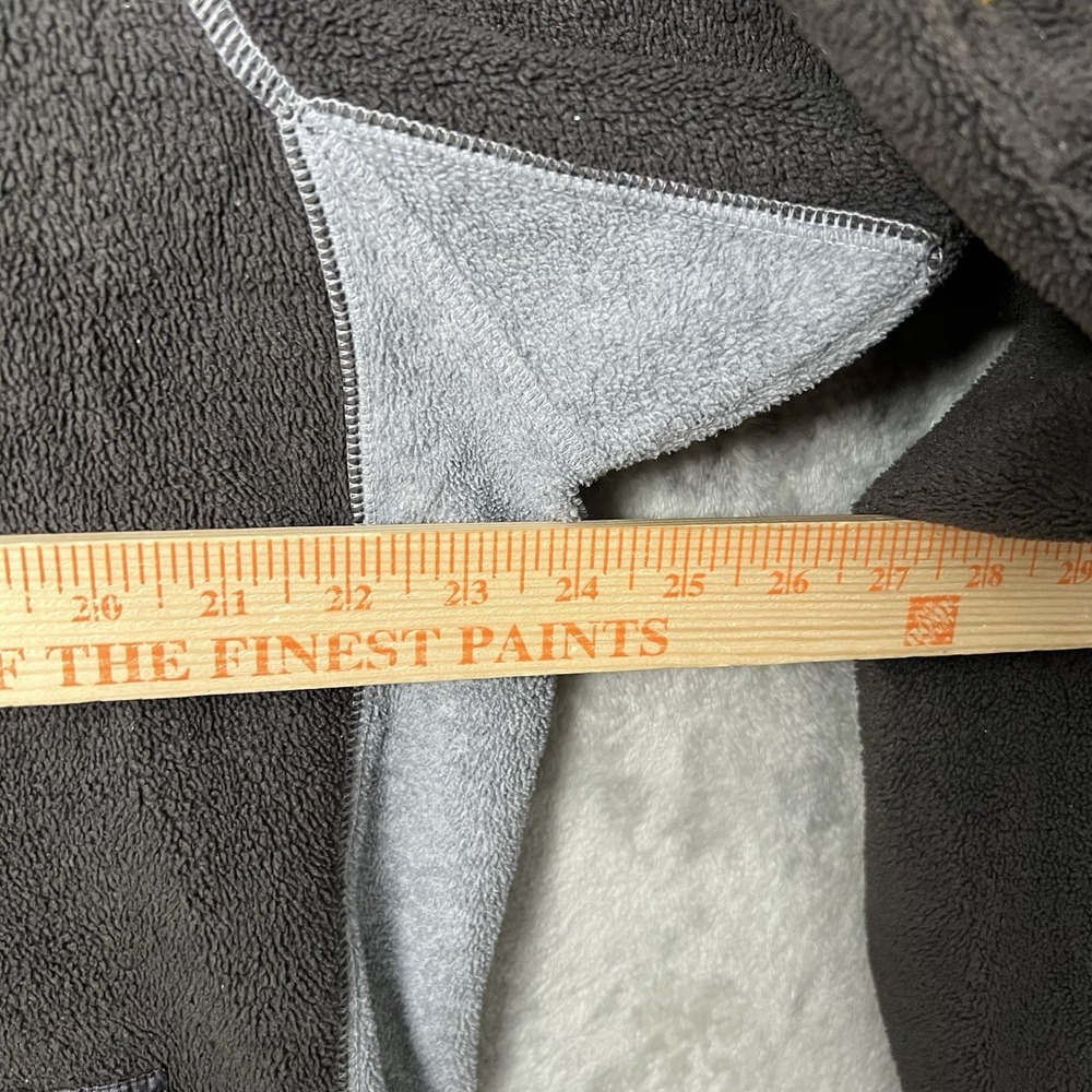Vintage 90s Y2K Planet‎ Earth Hoodie Mens Medium Gray Baggy Skate Streetwear - Picture 8 of 9